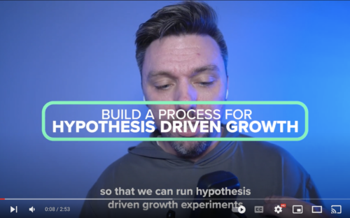 A B2B Marketing Process for Hypothesis-Driven Growth Experiments